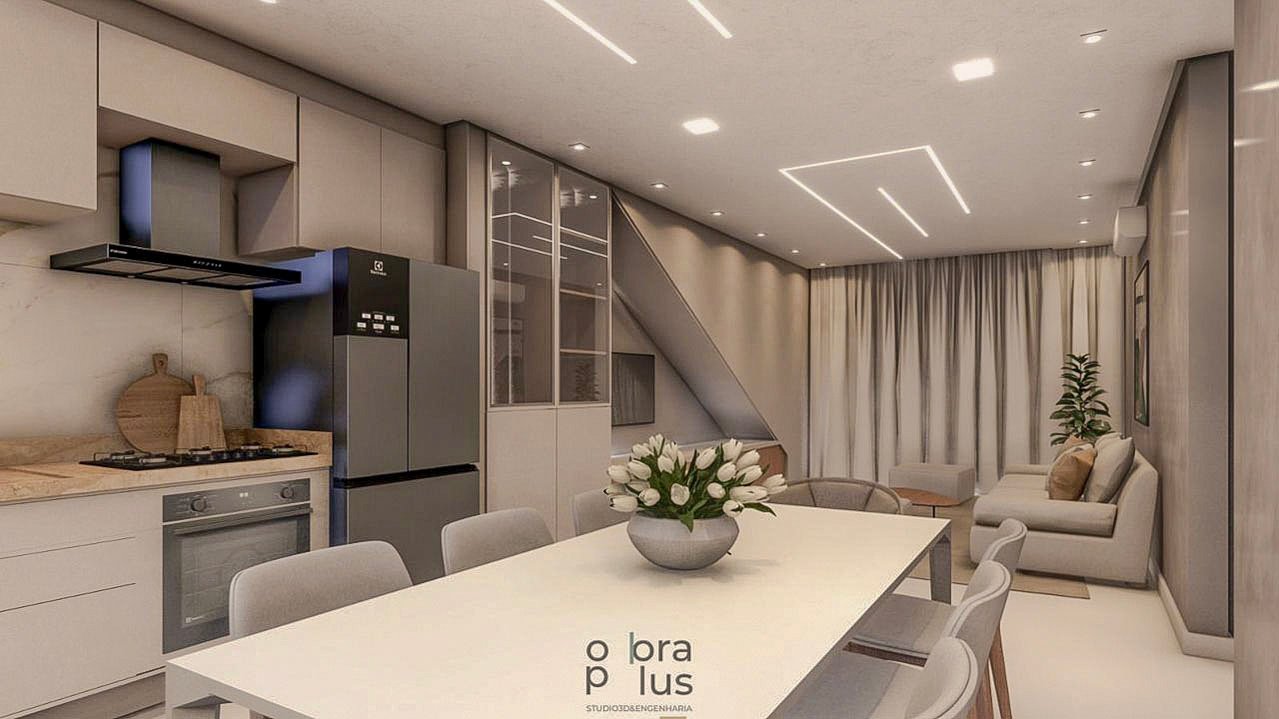 Ambiente integrado do apartamento