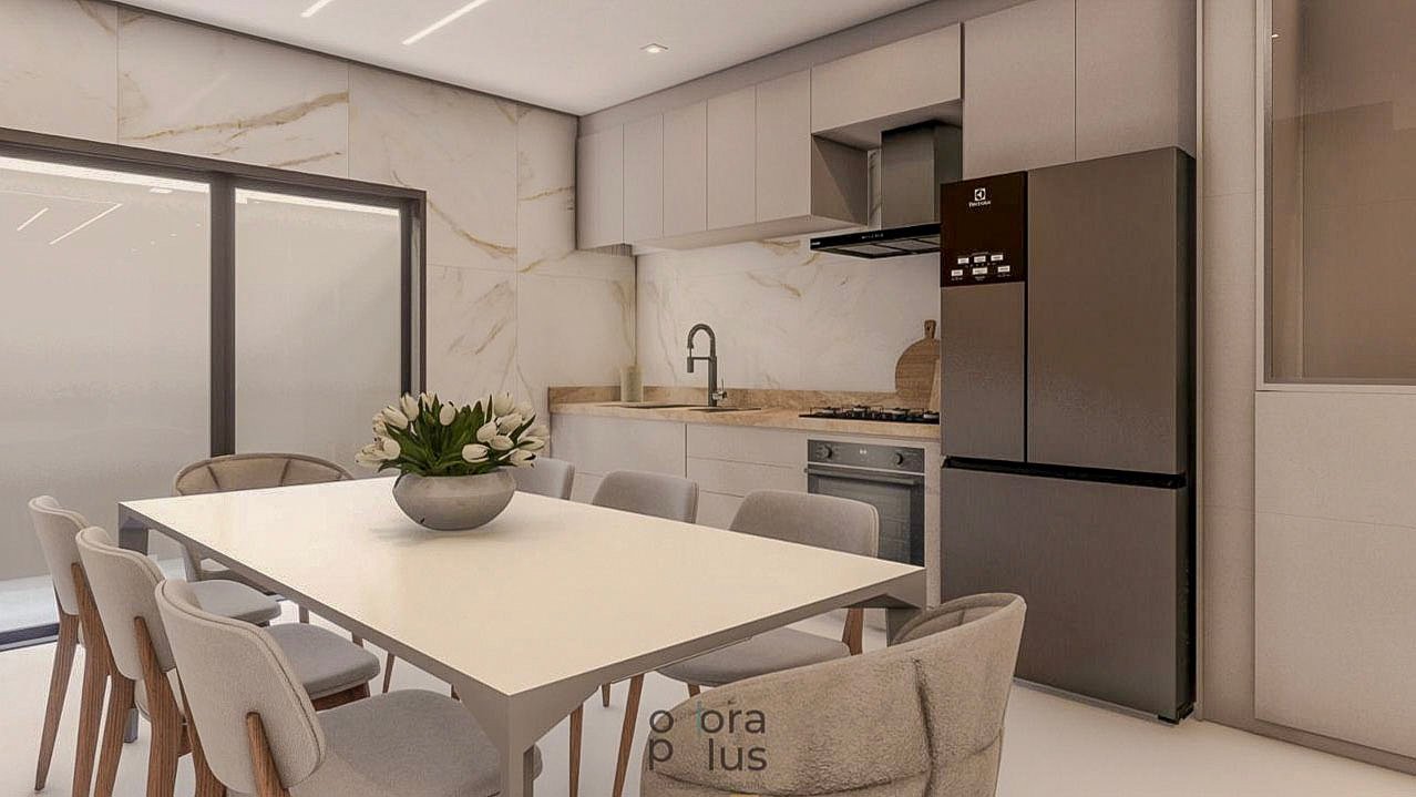 Cozinha e sala de jantar