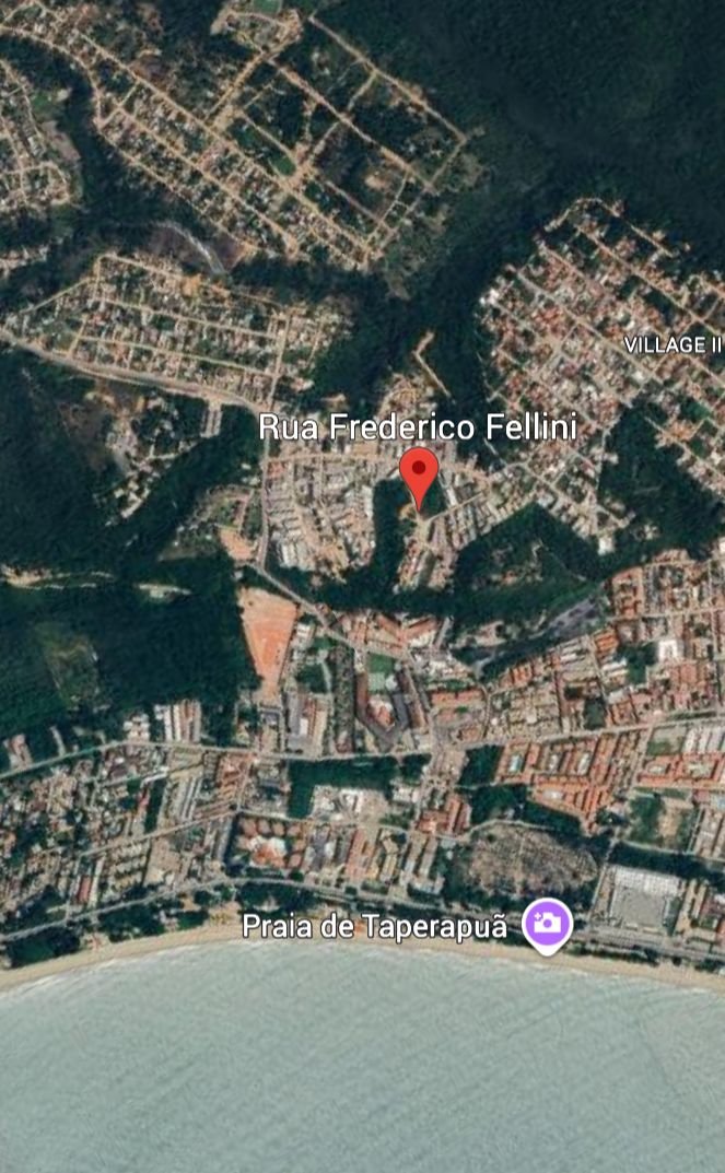 Mapa da região de Taperapuan, Porto Seguro